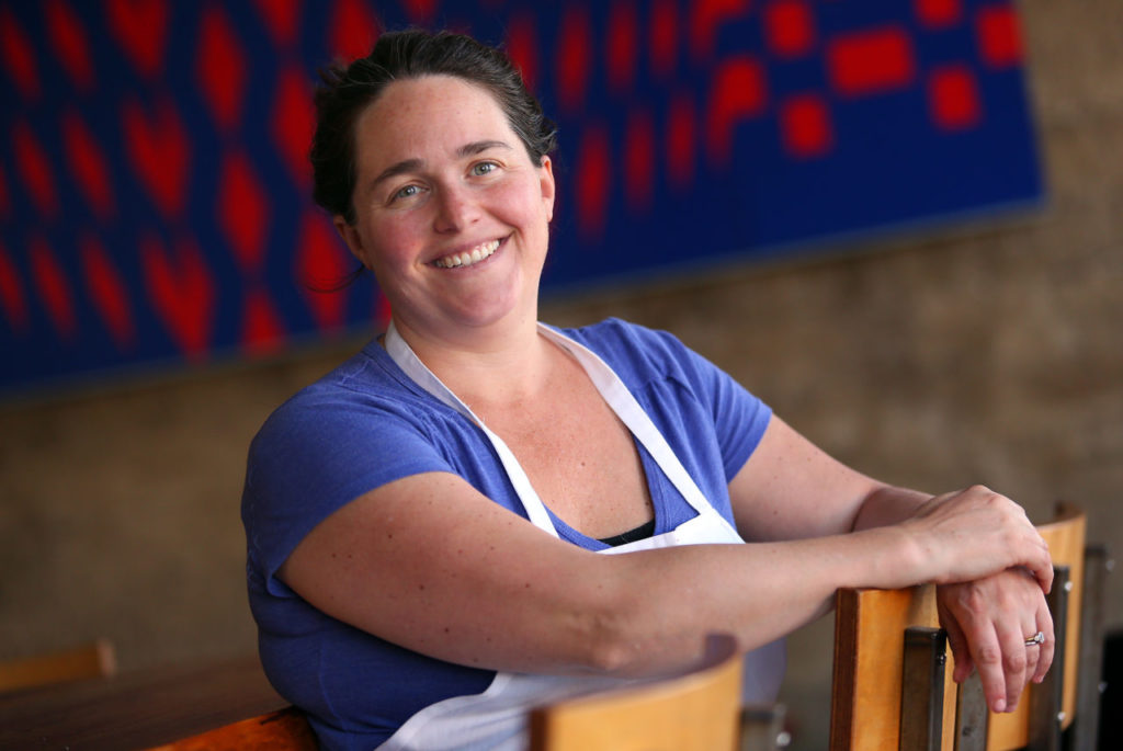 Chef/partner Liza Hinman of The Spinster Sisters. (Christopher Chung/ The Press Democrat)
