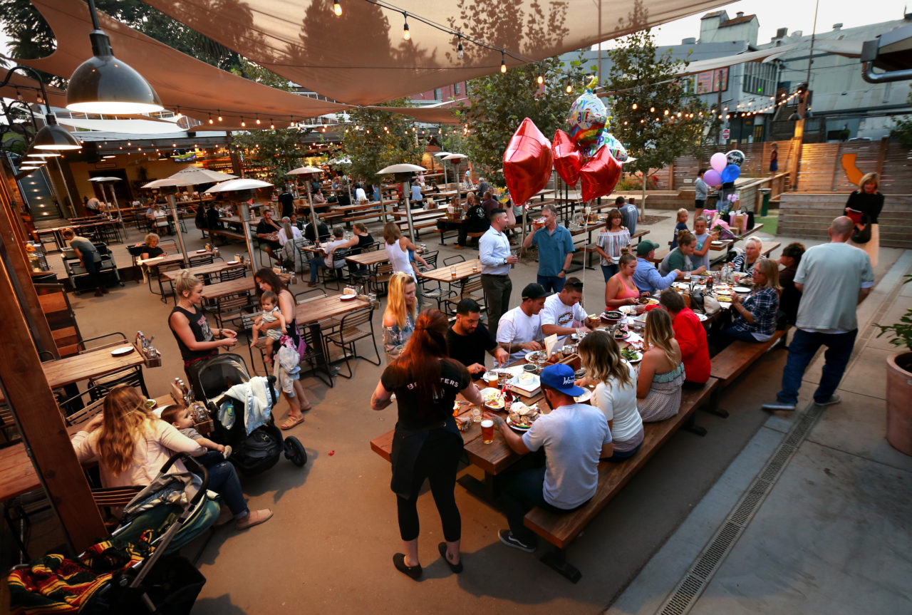 Brewsters Beer Garden in Petaluma. (John Burgess/The Press Democrat)