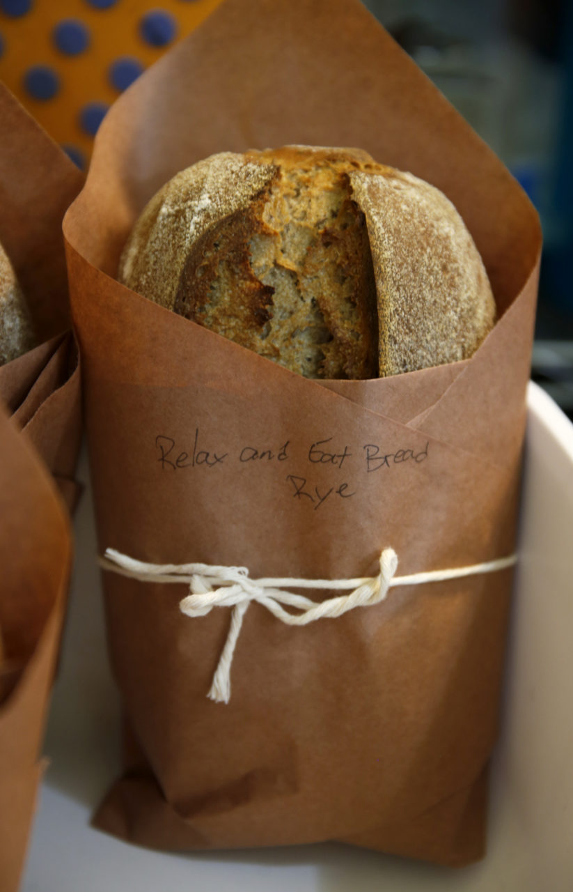 A loaf of sourdough rye bread freshly baked by Ian Conover, an owner of Relax and Eat Bread, in his kitchen on Thursday, February 15, 2018 in Sonoma, California . (BETH SCHLANKER/The Press Democrat)