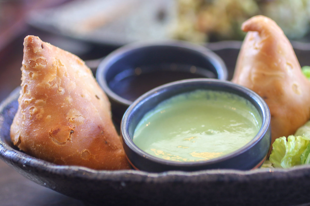 Samosas from the Indian Street Food Menu at Bibi's Burger Bar in Santa Rosa. Heather Irwin/PD