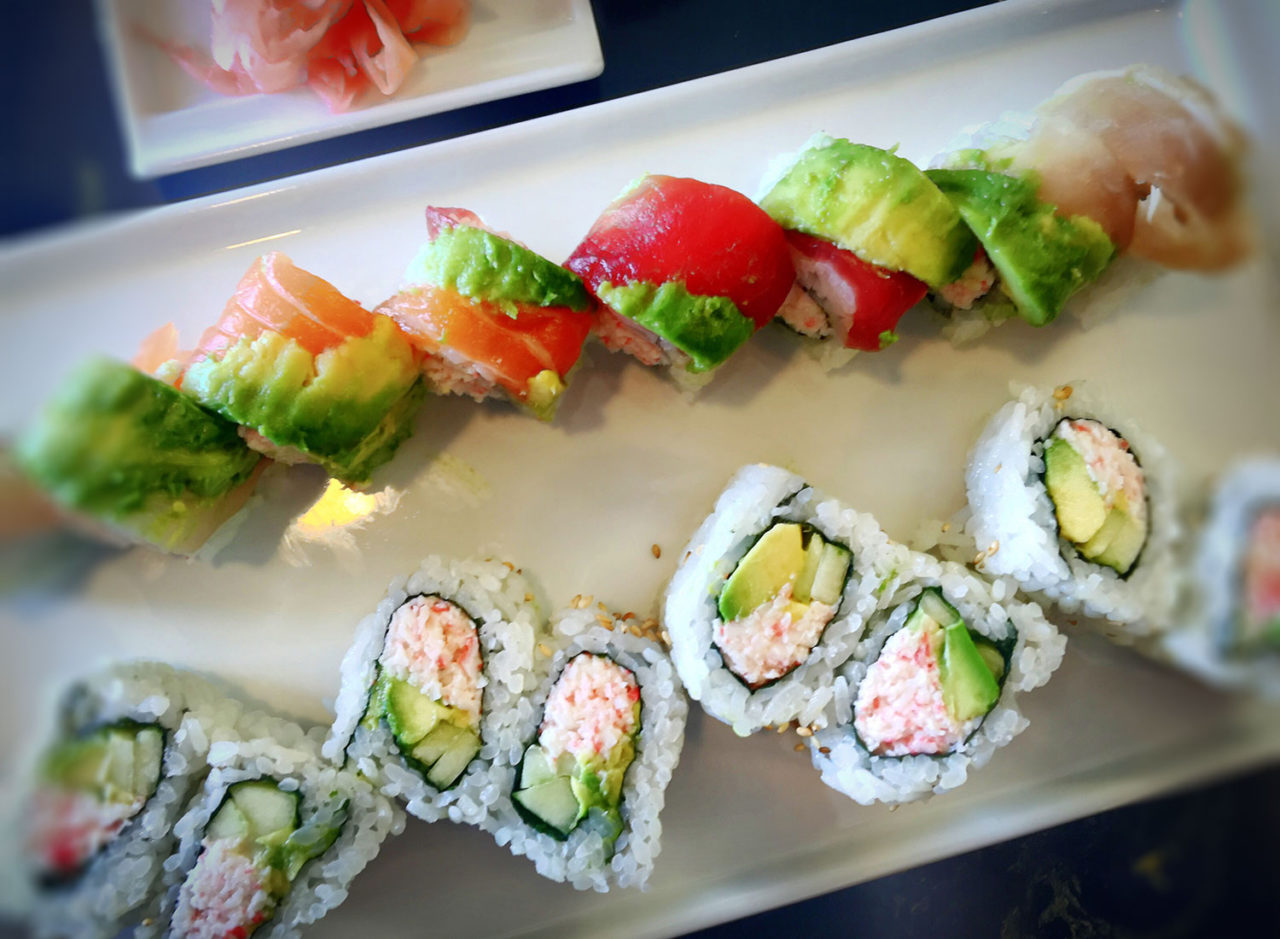 All you can eat sushi at Paradise Sushi in Santa Rosa. (Heather Irwin / The Press Democrat)