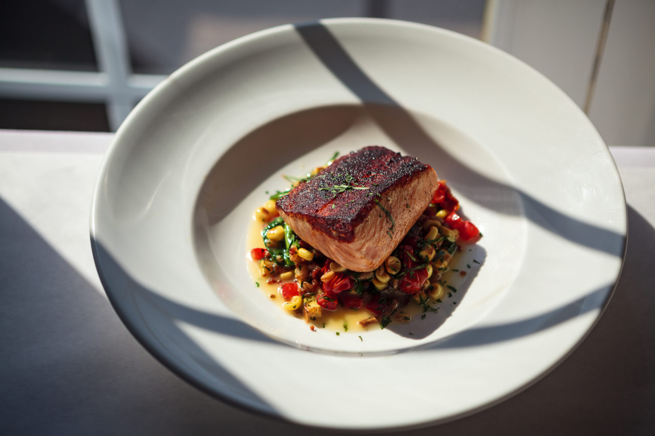 Terrapin Creek restaurant in Bodega Bay serves fresh wild salmon. (Chris Hardy/For Sonoma Magazine)