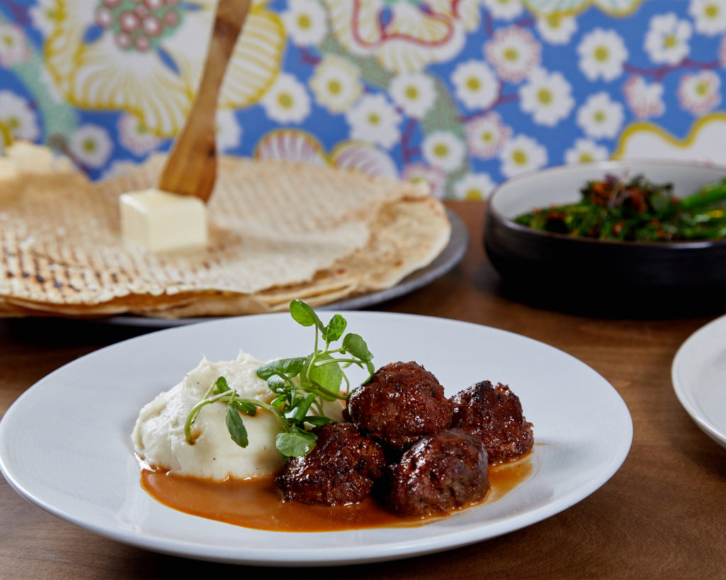 Meatballs and mashed potatoes at Stockhome restaurant. Photo courtesy of www.newrevmedia.com