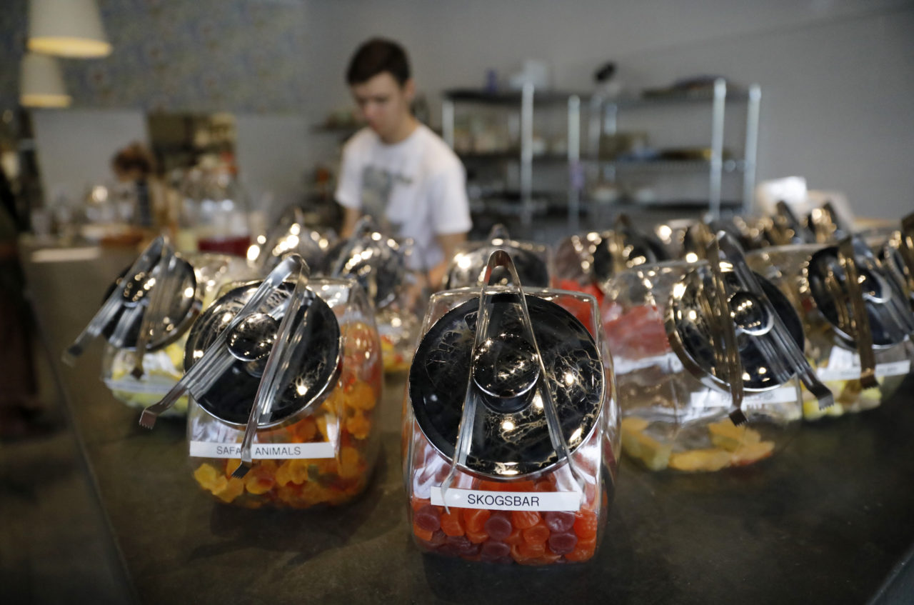 "Saturday candy" is available for sale at Stockhome Restaurant on Wednesday, September 12, 2018 in Petaluma, California . (BETH SCHLANKER/The Press Democrat)