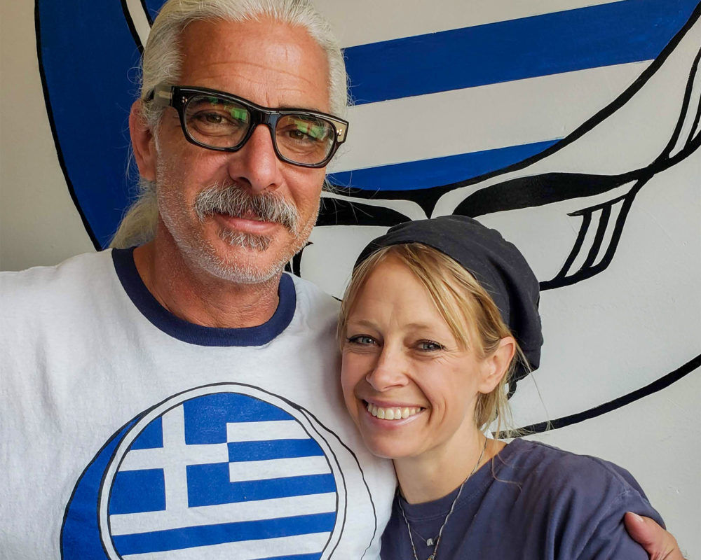 Tom Adams and Thea Rabb, owners of Yia Yia - The Grateful Greek in Penngrove. Heather Irwin, PD