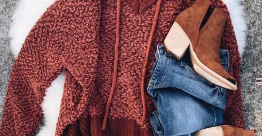 red pullover ooh la luxe