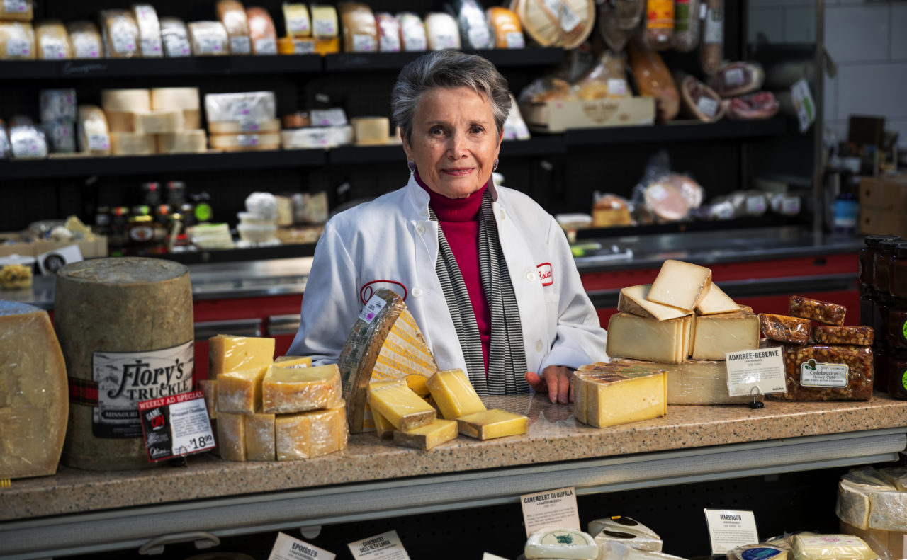 Collette Hatch the Cheese monger at Oliver’s market