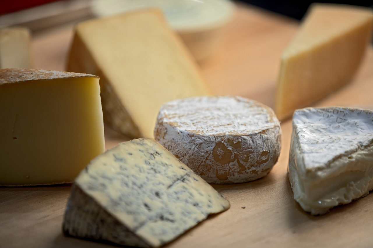 Left to right: Cowgirl Hopalong, Grazin' Girl Blue, Tomino Nicasio and Locarno Nicasio cheeses. (Photo by Chris Hardy)