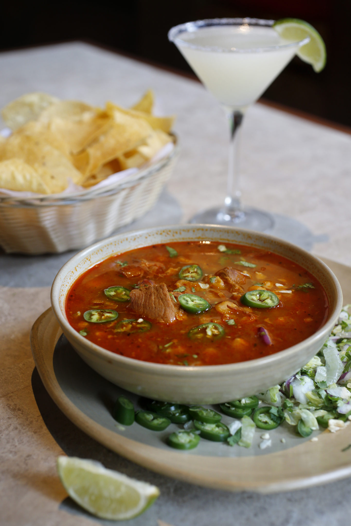 Pork Posole at La Rosa Tequileria & Grille in Santa Rosa, on Tuesday, August 11, 2015. (Beth Schlanker / The Press Democrat)