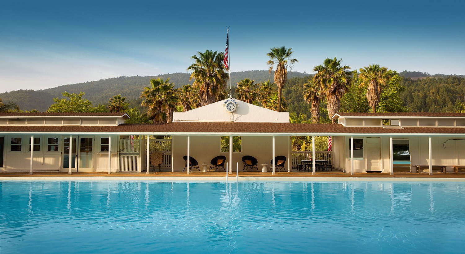 The mineral pool at Indian Springs in Calistoga. (Indian Springs)