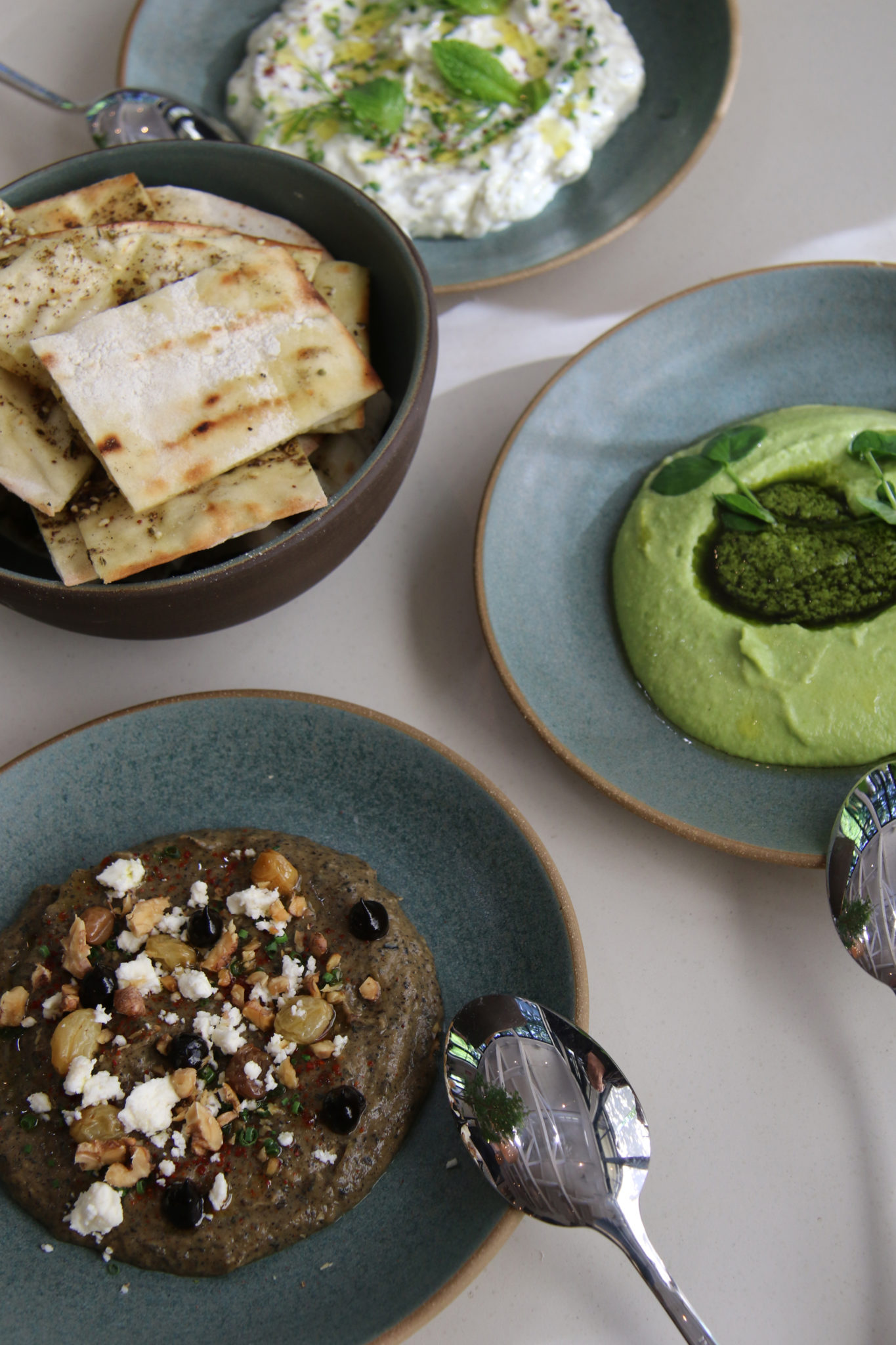 Trio of mezze at Layla at MacArthur Place in Sonoma. Courtesy photo