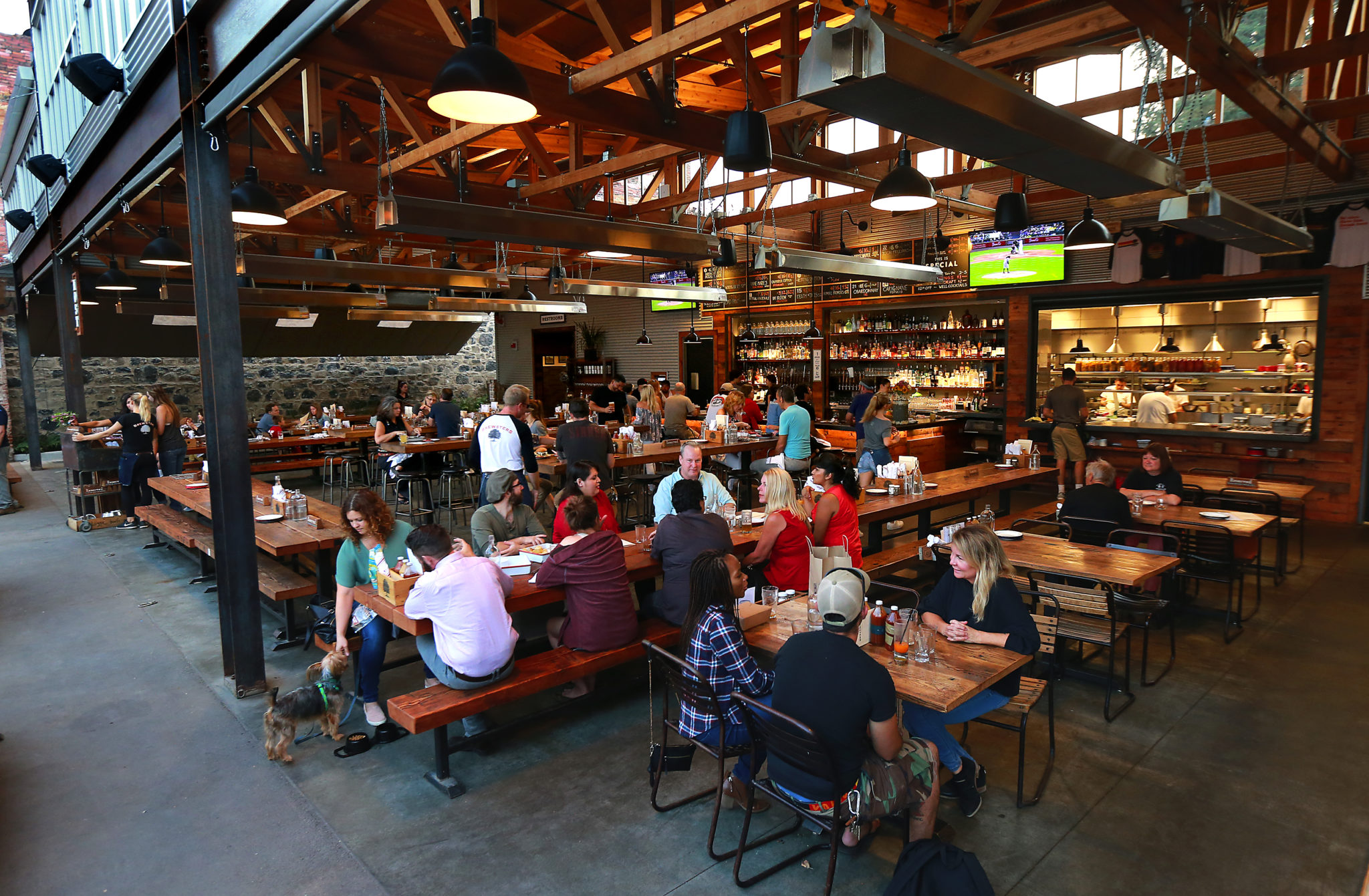 Brewsters Beer Garden in Petaluma. (John Burgess / The Press Democrat)