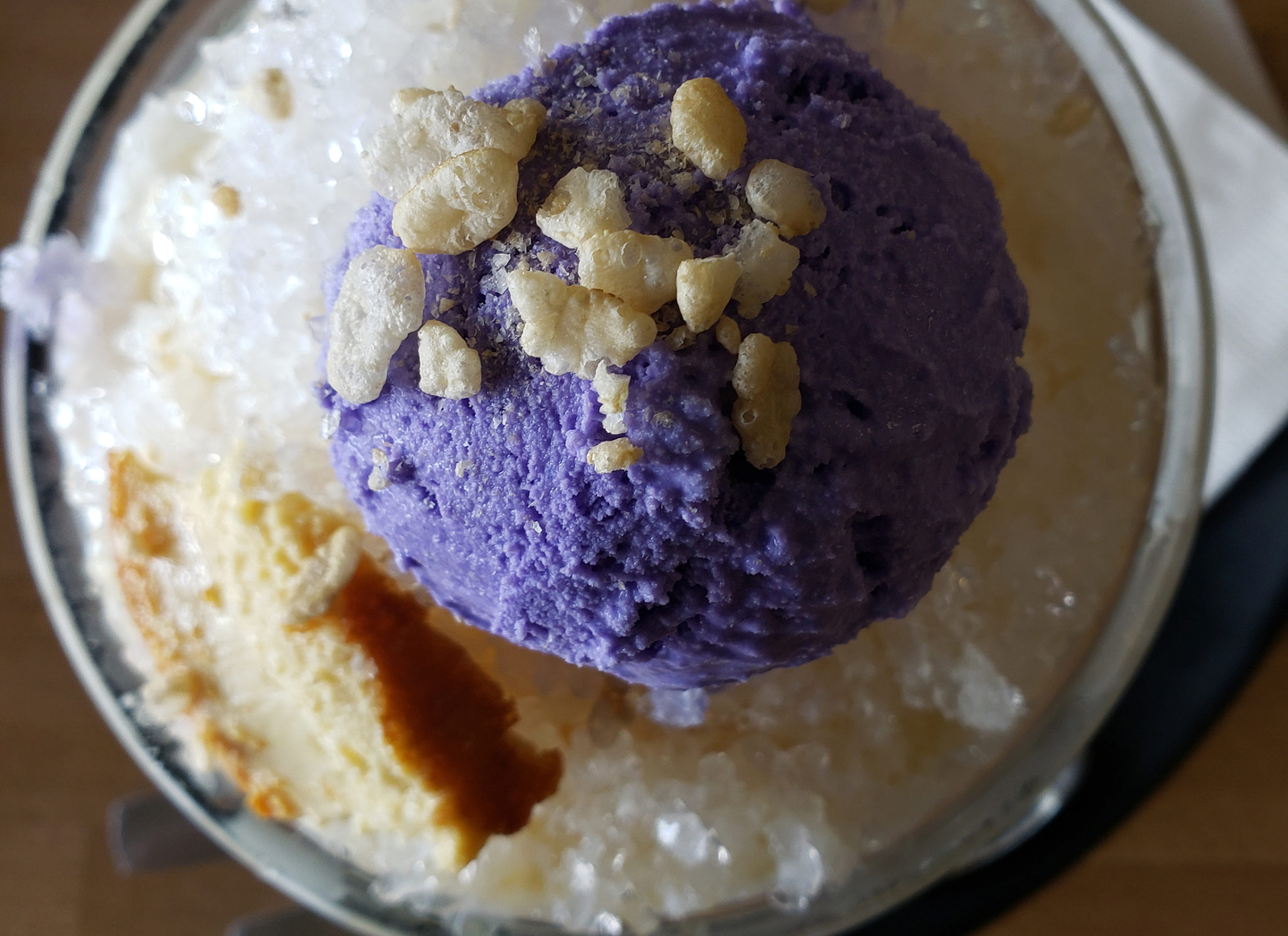 Halo halo at Tambayan Filipino restaurant in Larkfield. (Heather Irwin / The Press Democrat)