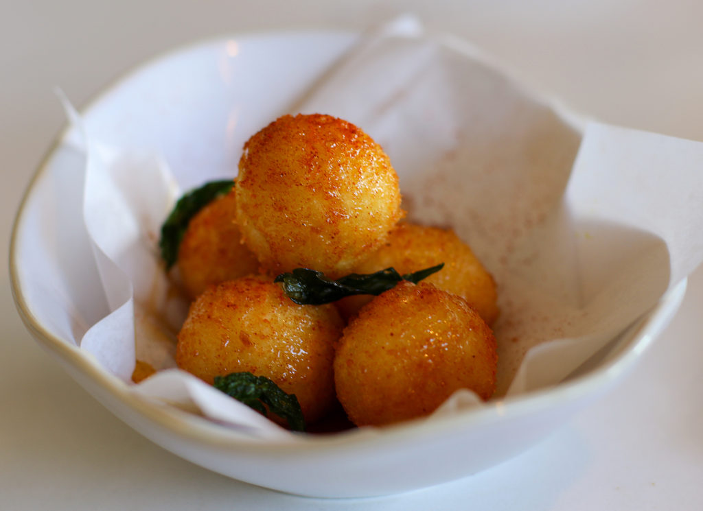 Goat cheese balls at Willi’s Wine Bar in Santa Rosa. Heather Irwin/PD