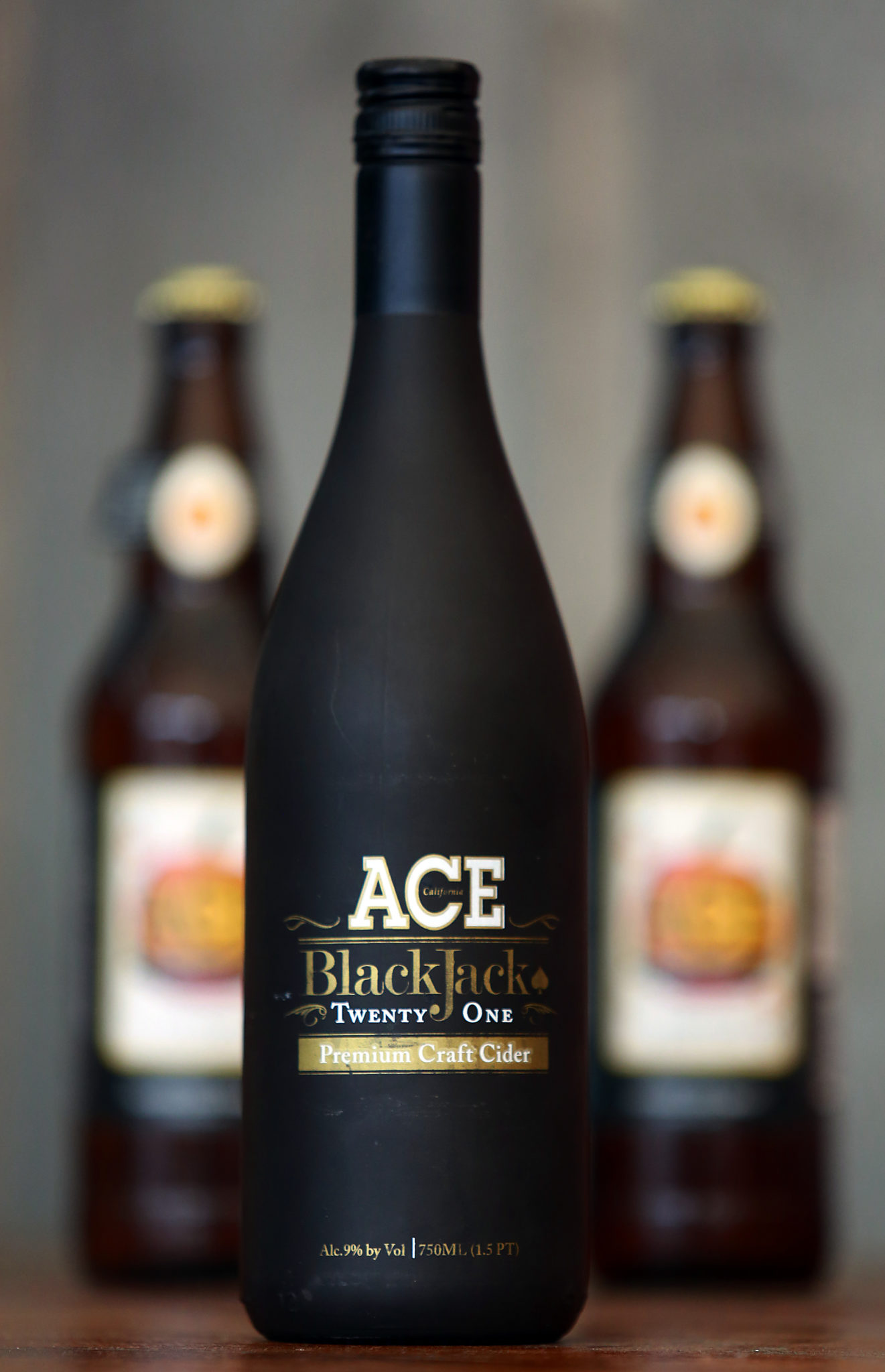 1/11/2015:E1:The new Ace Blackjack 21 hard cider. PC:The new ACE Blackjack Twenty One hard cider. (photo by John Burgess/The Press Democrat)