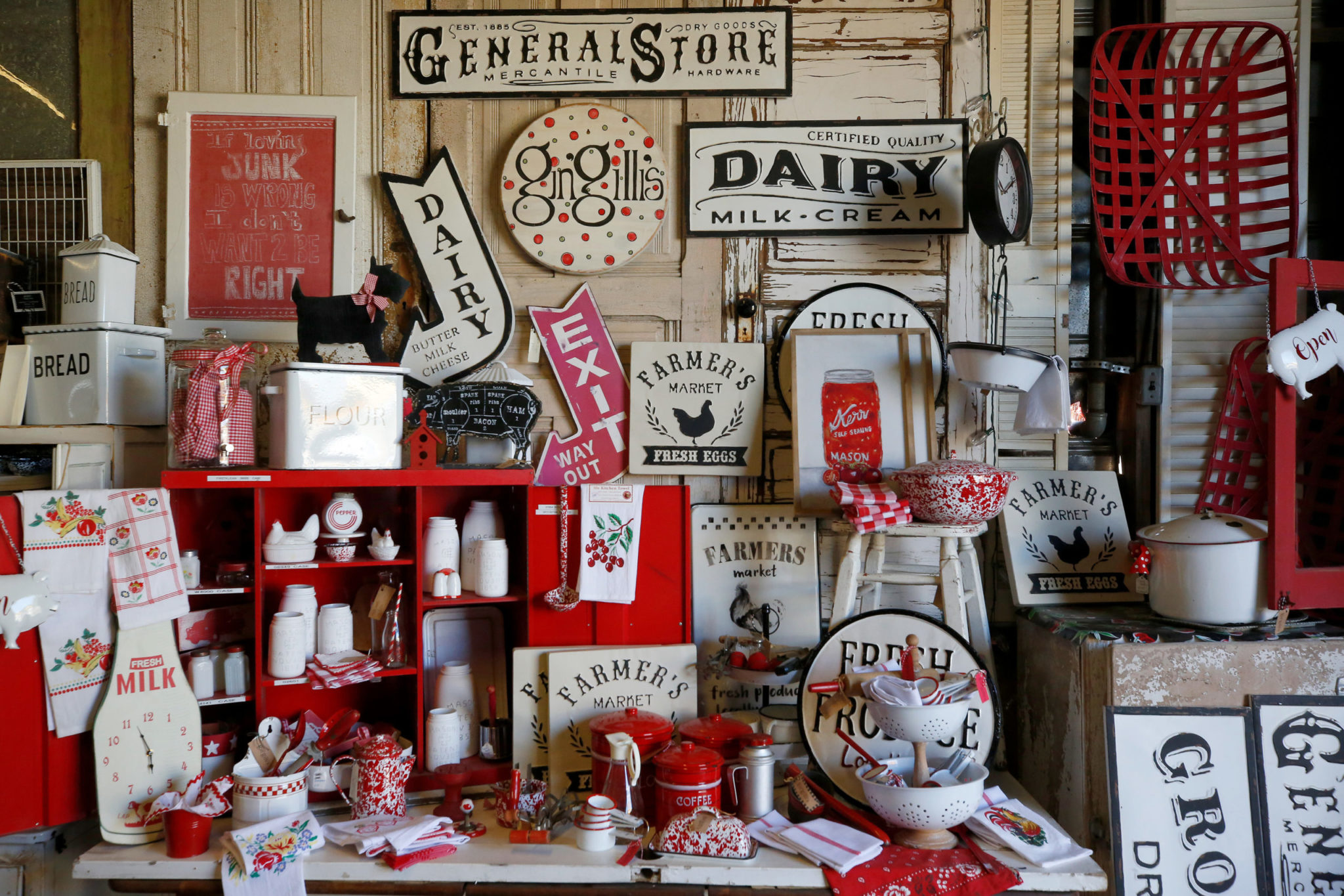 A variety of goods for sale at Gin'gilli's Vintage Home in Geyserville, California, on Tuesday, July 30, 2019. (Alvin Jornada / The Press Democrat)