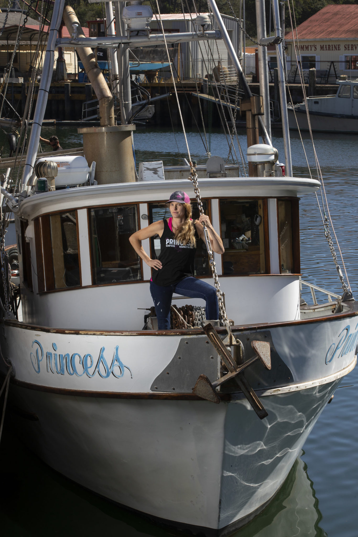 Heather Sears captains the Princess with an all-female crew out of the Noyo Harbor in Ft. Bragg. (John Burgess)