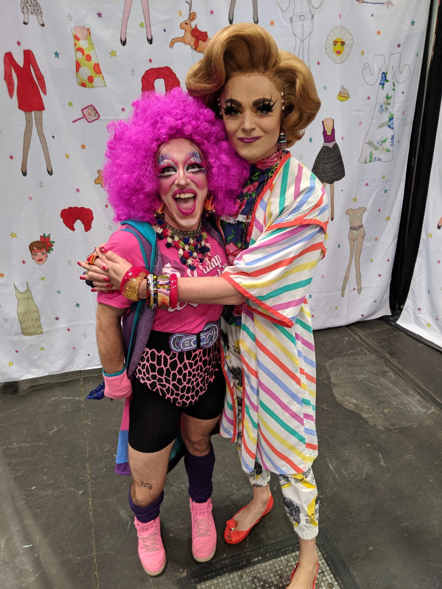 Clare Apparently and Tammie Brown at DragCon NYC. Photo courtesy of Clare Apparently.