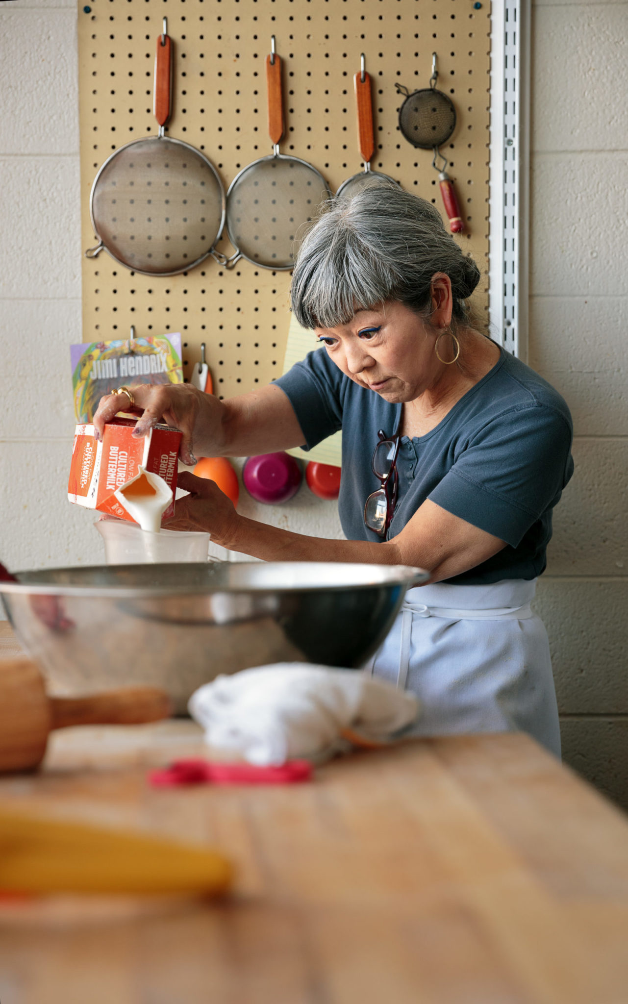 Chef Jenny Malicki and her peeler, small knife, and lemon juicer