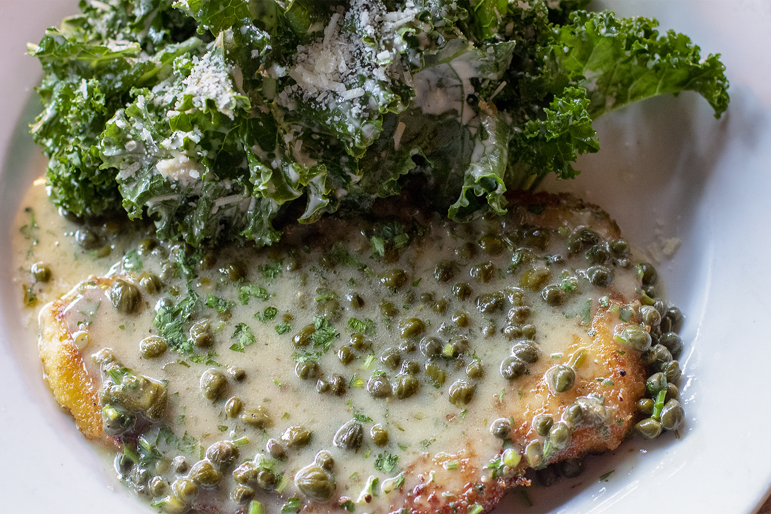 Chicken Picatta at K&L Bistro in Sebastopol. Heather Irwin/PD