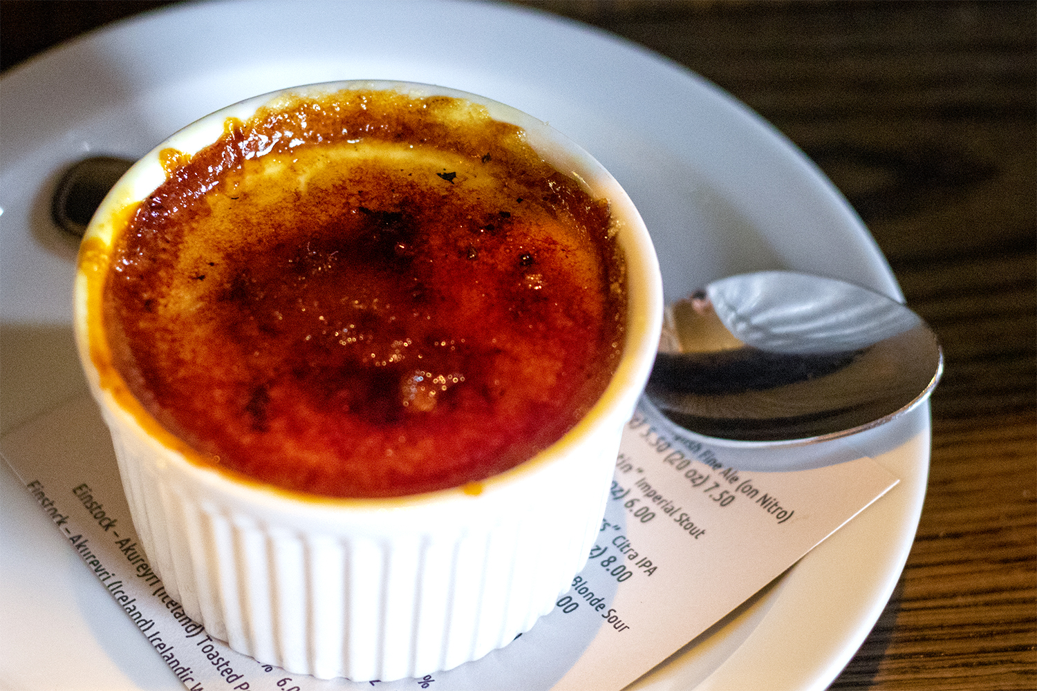 Creme brulee at K&L Bistro in Sebastopol. Heather Irwin/PD