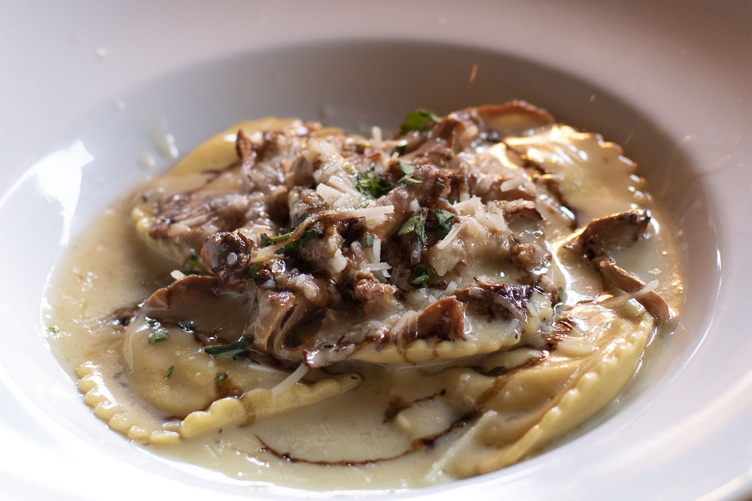 Butternut squash ravioli at K&L Bistro in Sebastopol. Heather Irwin/PD