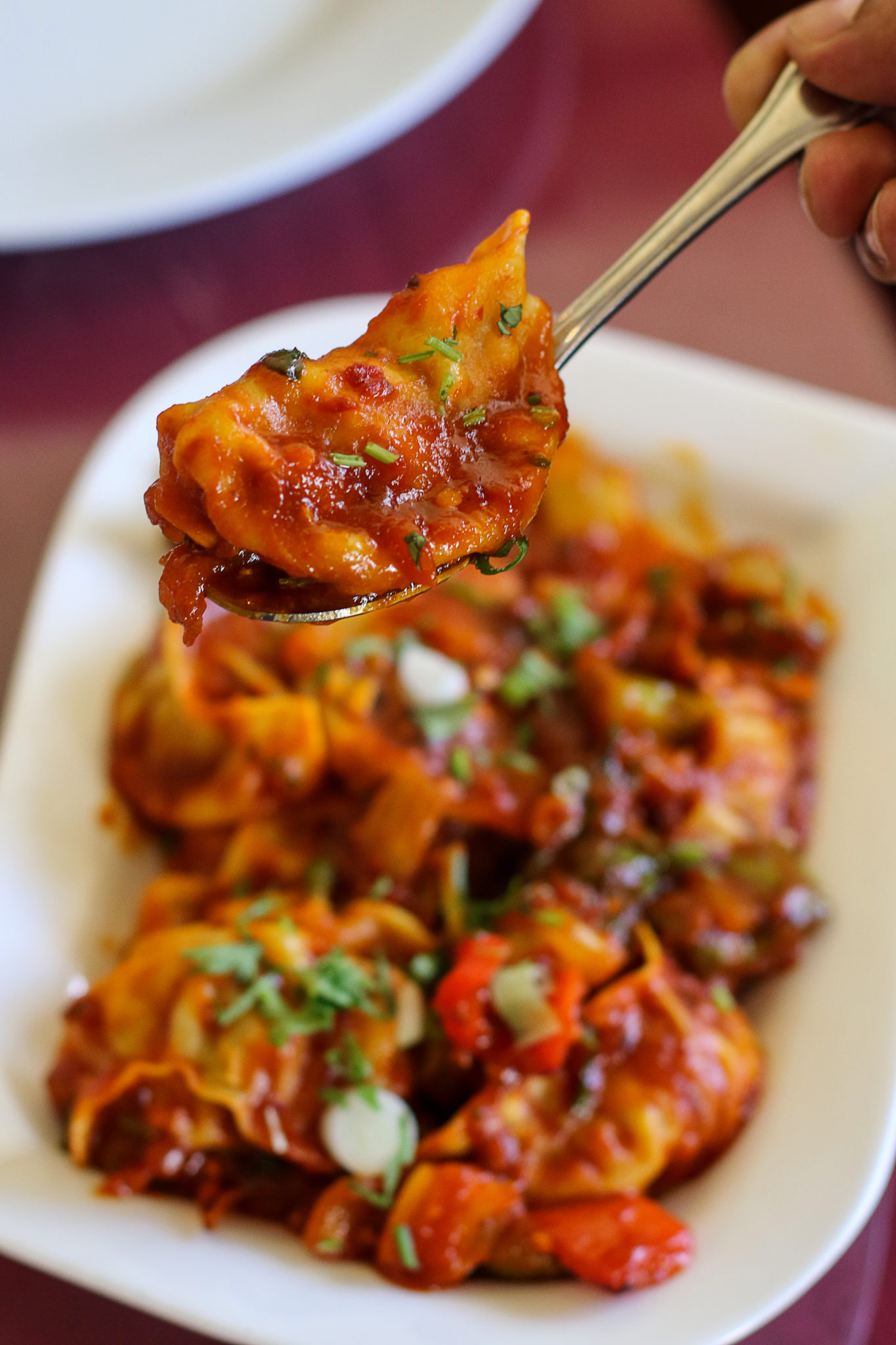 Chili chicken momo at Cumin Restaurant in Santa Rosa. (Heather Irwin)