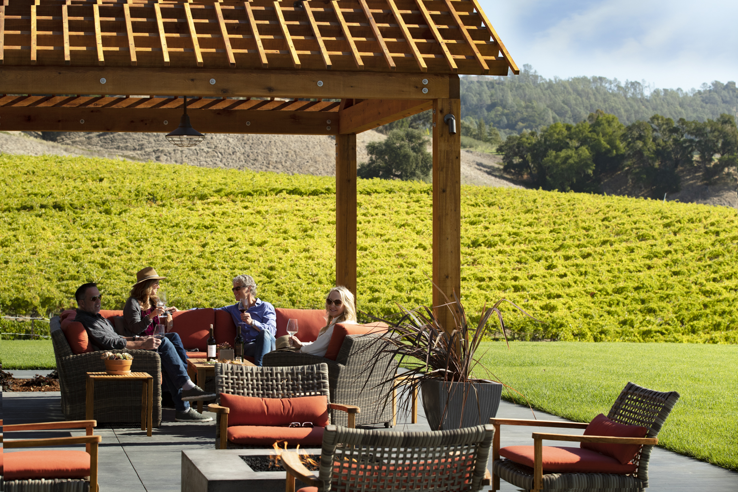 The Scion House patio at Robert Young Estate Winery in Alexander Valley. (Courtesy of Robert Young Estate Winery)