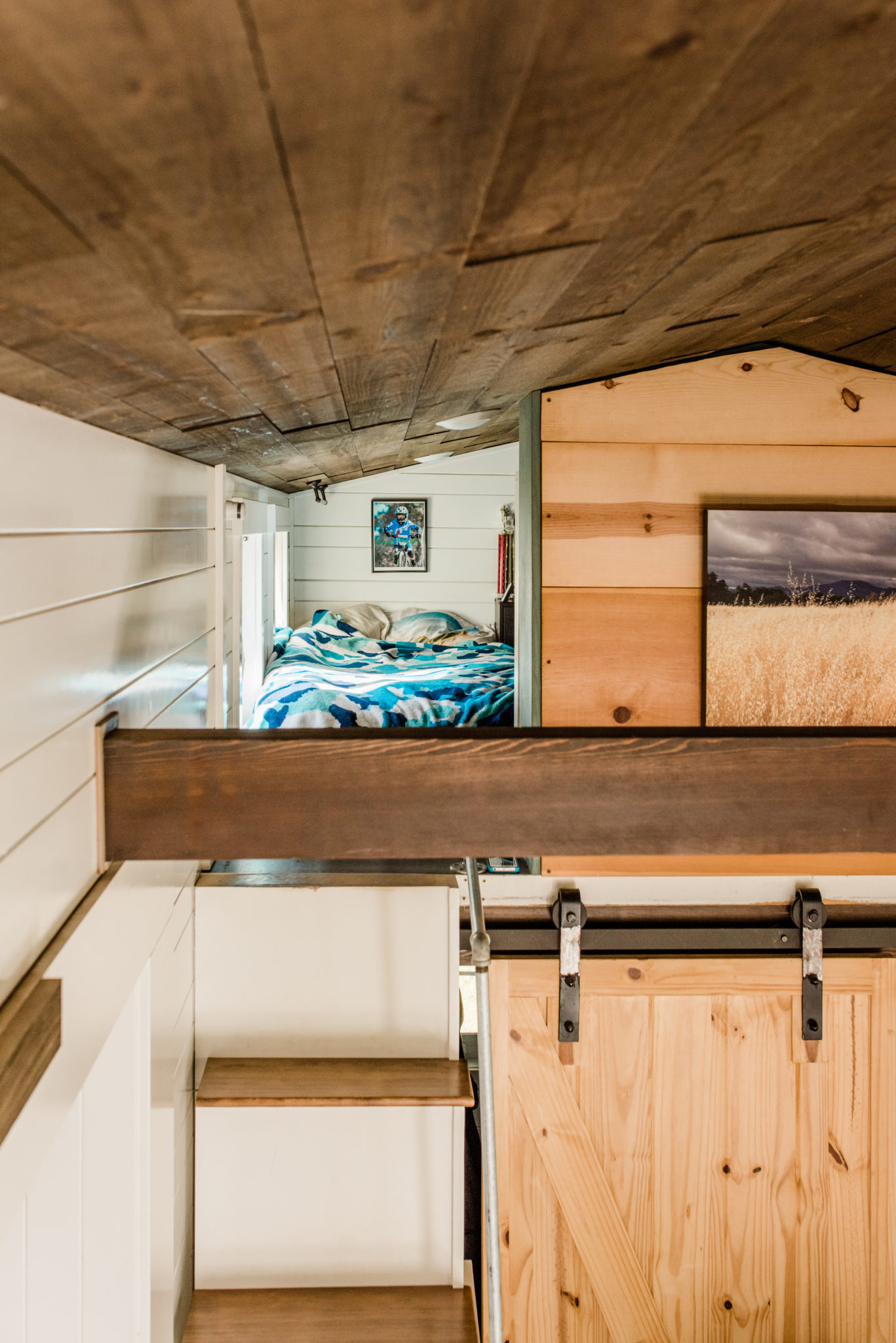 Looking across to the boys bedroom loft.