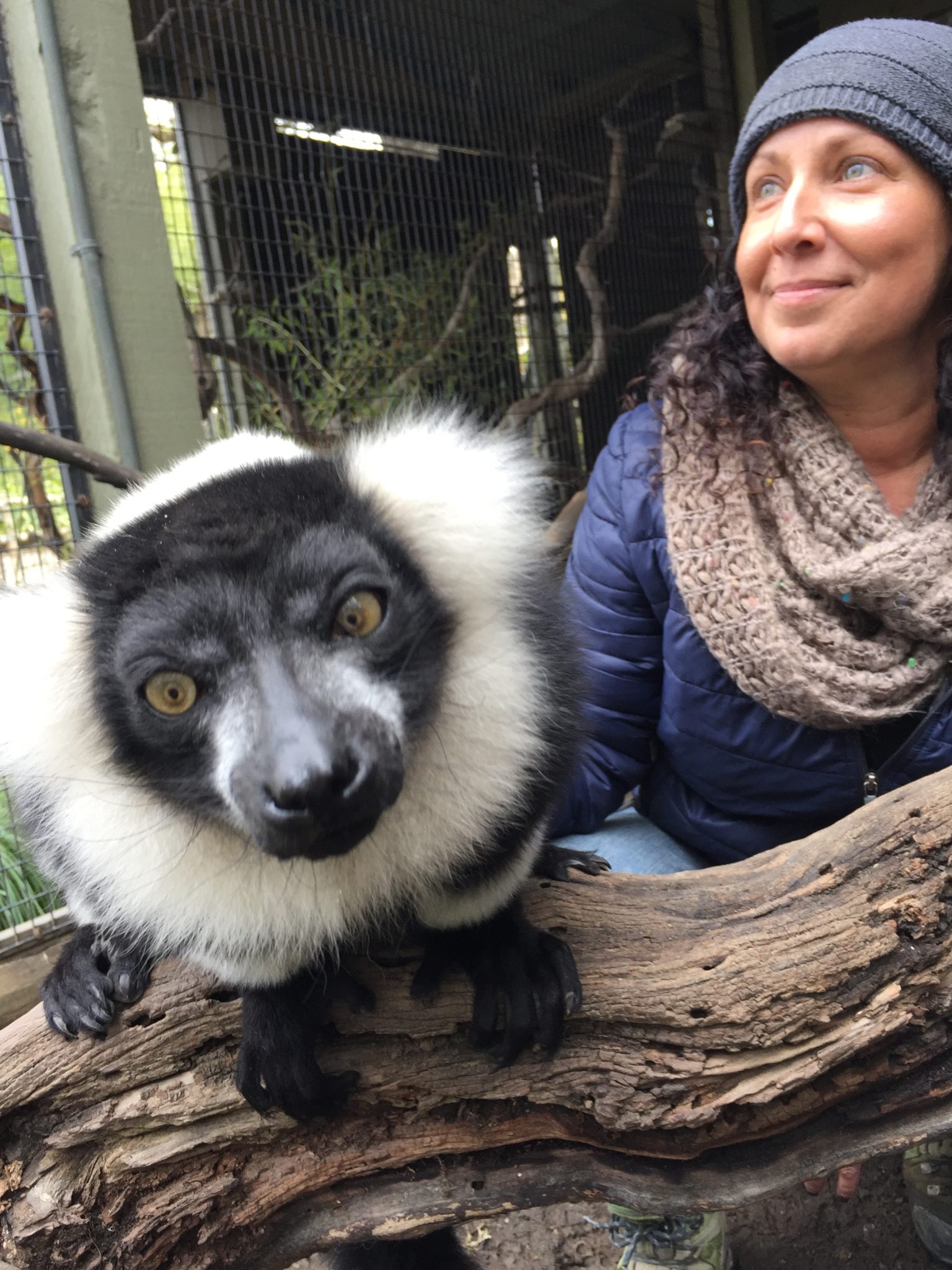 Marie and Skye at Safari West in Santa Rosa. (Courtesy of Safari West)