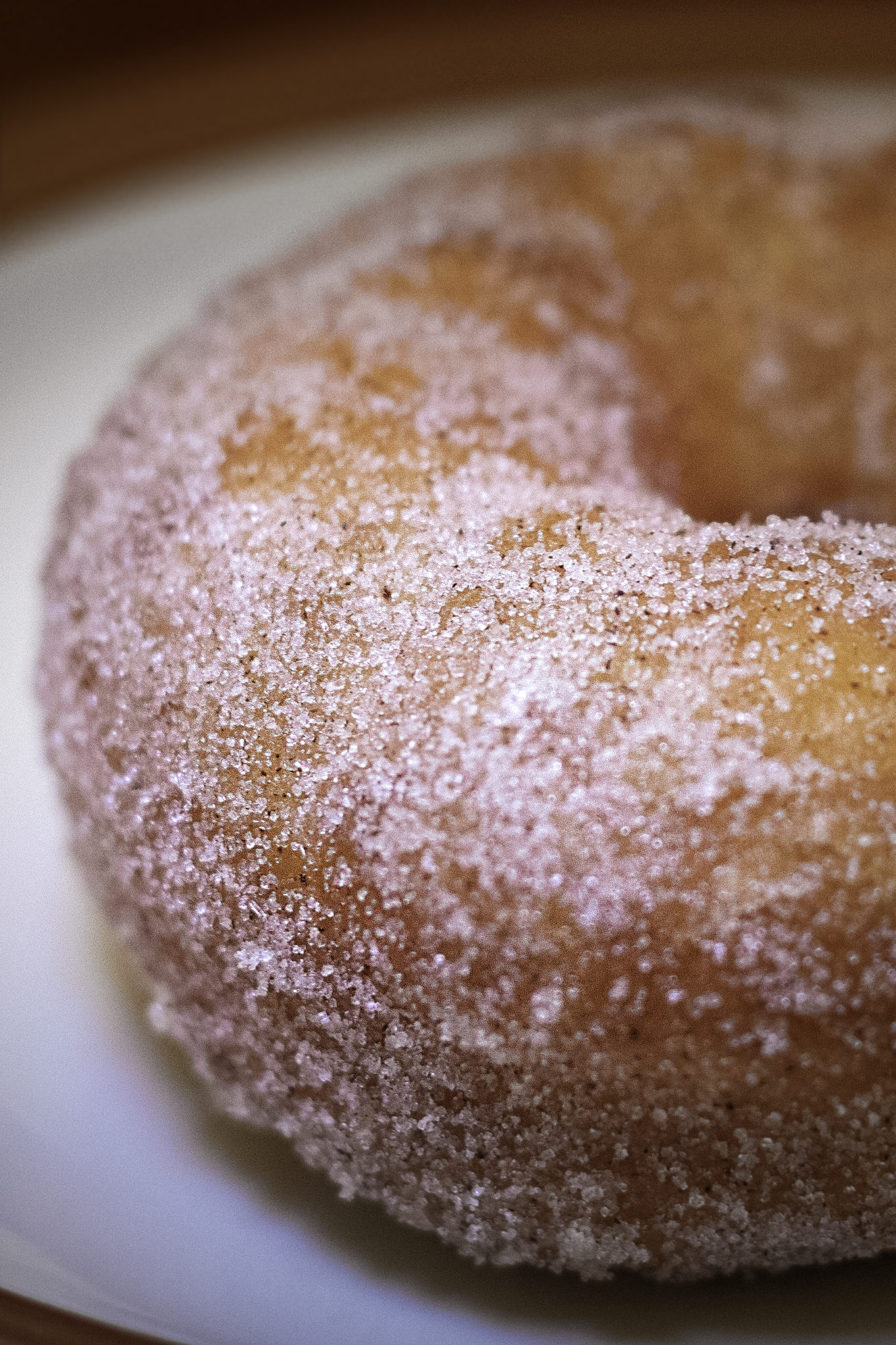 Cinnamon donut at Pat’s International in Guerneville. Heather Irwin/PD