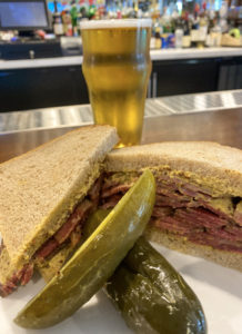 A pastrami sandwich on rye at Grossman's. Terri Stark