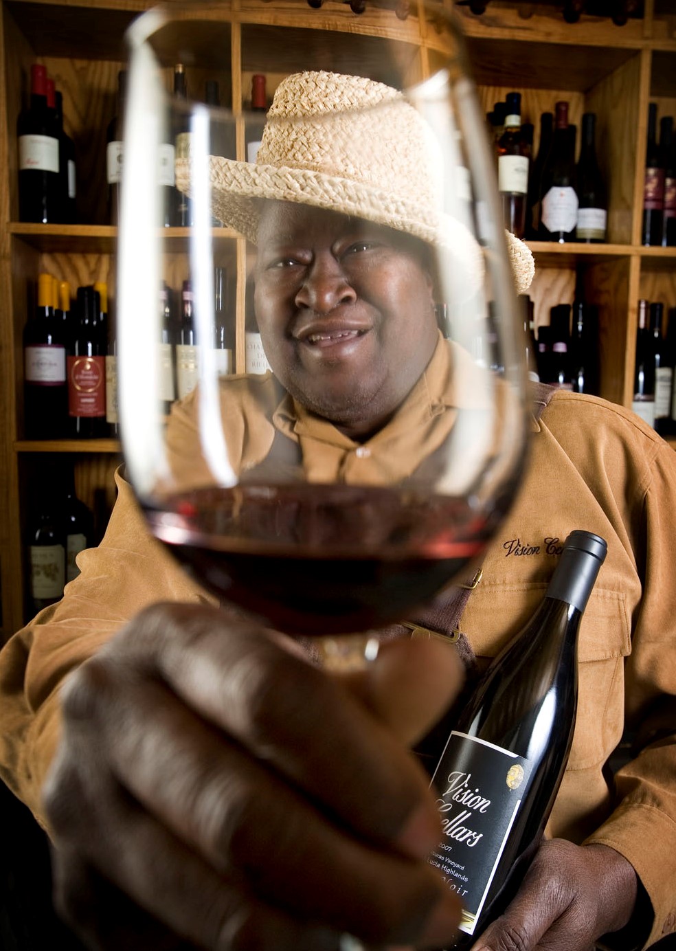 Mac McDonald, the vintner and owner of Vision Cellars hosted a wine diner at Ruffinos in Fort Worth , Texas on January 7, 2010. ( Photo/Ralph Lauer)