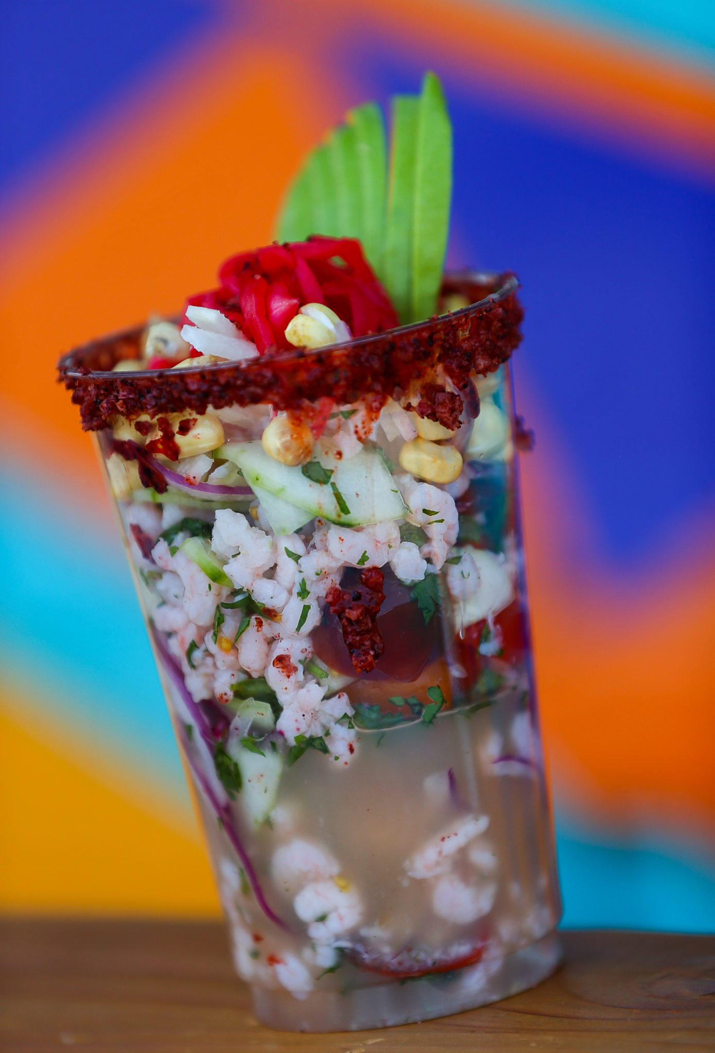 Ceviche de Camar—n served at the Charro Negro food truck in the Roseland area of Santa Rosa on Wednesday, July 15, 2020. (Christopher Chung/ The Press Democrat)
