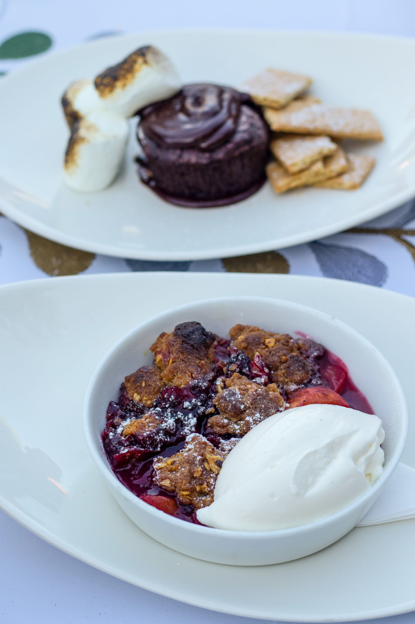 Berry crisp and s’mores pie at at Stark’s Steak and Seafood Brazilian BBQ popup in Santa Rosa. Heather Irwin/PD