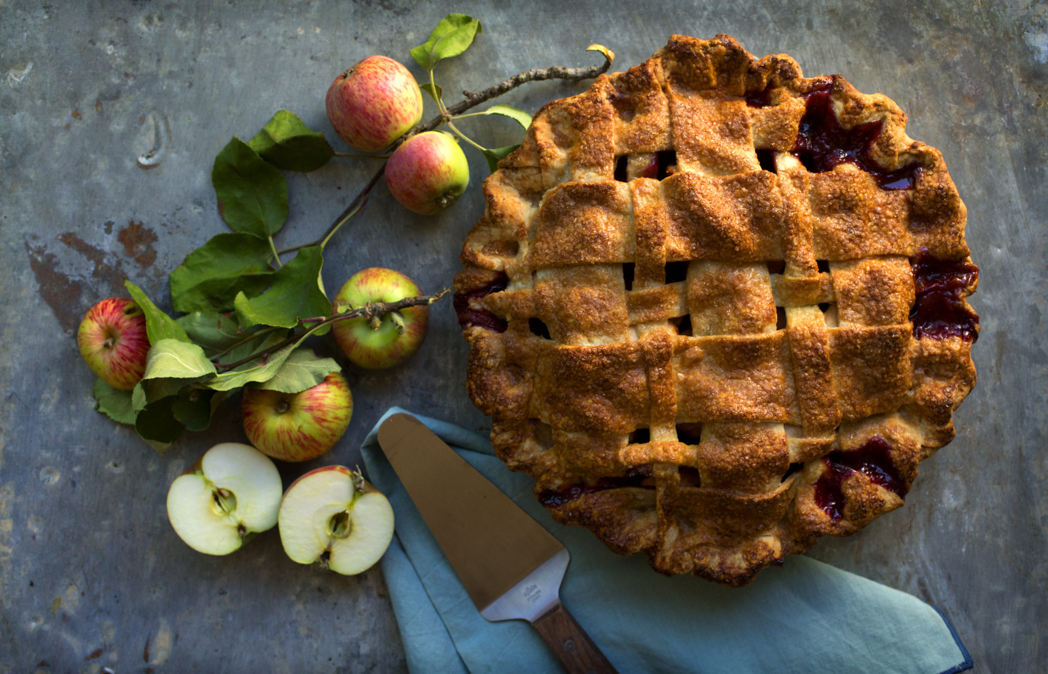 Gravenstein apple pie from recipe developer and cookbook producer Kim Laidlaw. (photo by John Burgess/The Press Democrat)