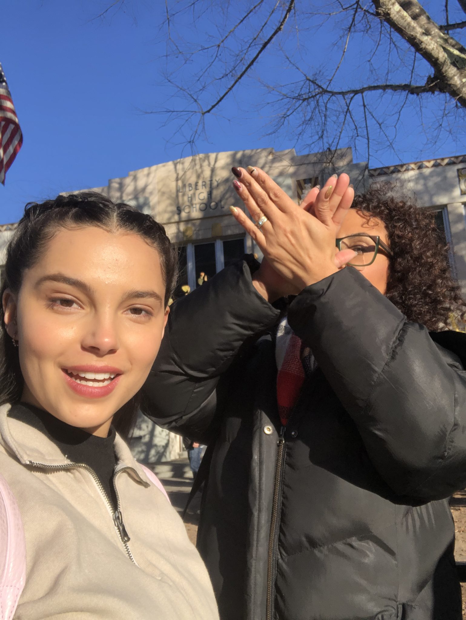 Santa Rosa hairstylist Vanessa Colombo, right, has worked with Inde Navarette, who played a character named Estela de la Cruz in Season 4 of 13 Reasons Why. (Vanessa Colombo)