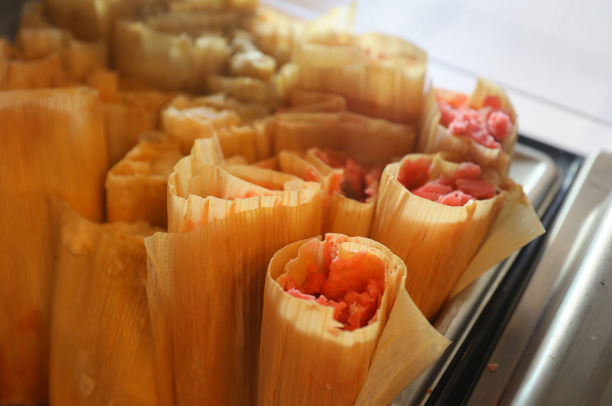Sweet raisin tamales at Tamales Mana in Santa Rosa. (Christopher Chung / The Press Democrat)