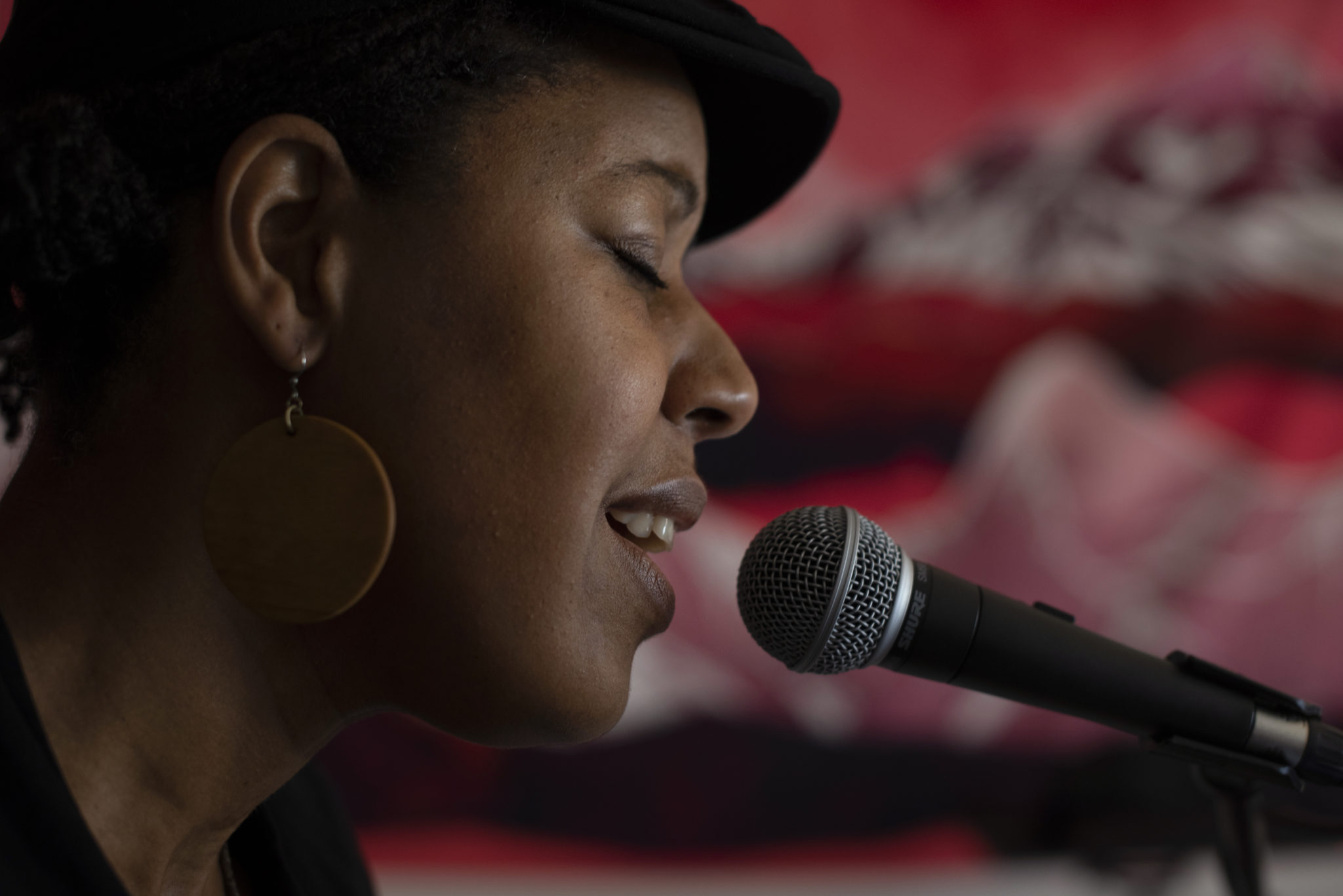 Singer-Songwriter Eki Shola at her home studio in Santa Rosa, California. January 11, 2021. (Photo: Erik Castro/for Sonoma Magazine)