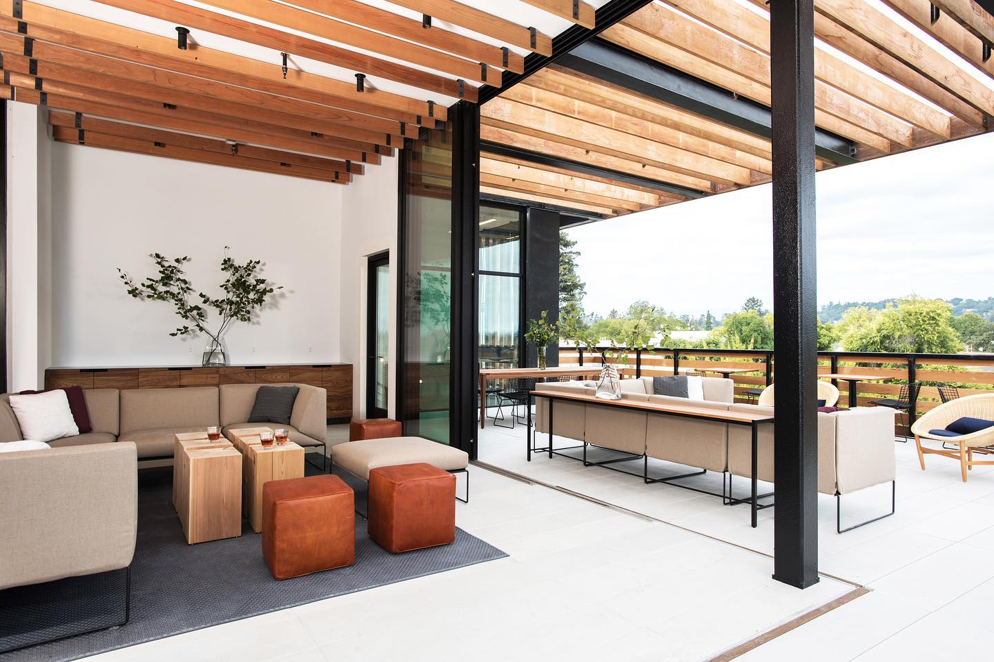 The Rooftop Bar at Harmon Guest House in Healdsburg. (Courtesy of Harmon Guest House)