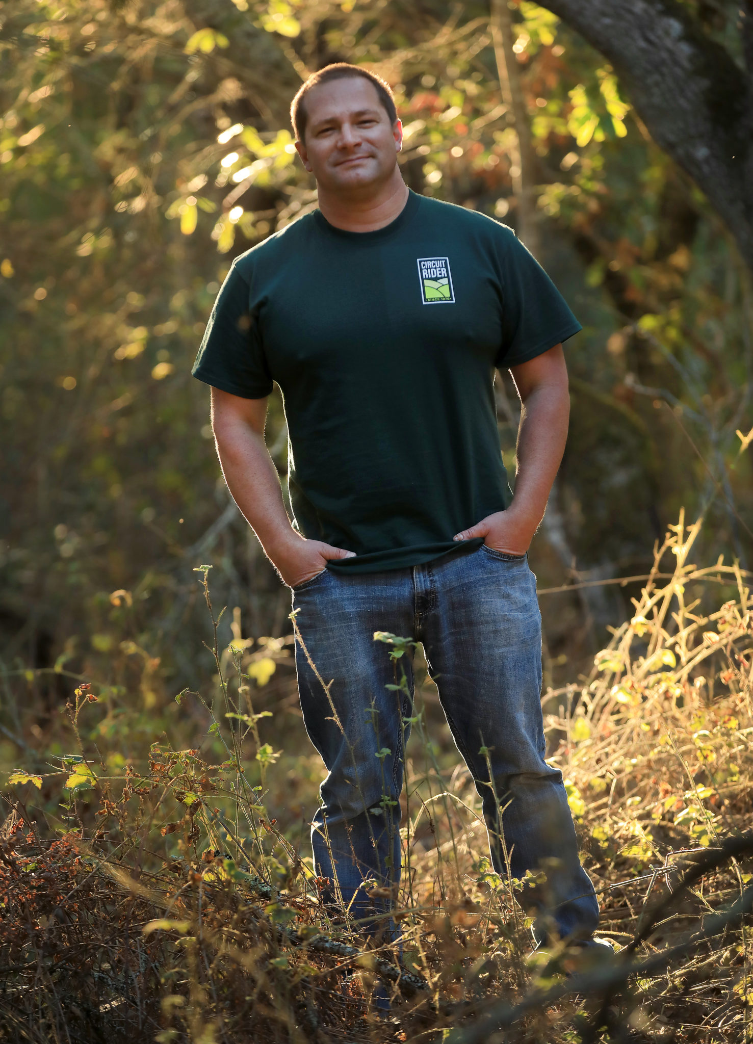 Che Casul uses prescribed burns to cut the understory of his ranch in west Sonoma County to help alleviate and slow the spread of out of control wildfires, Tuesday, Jan. 19, 2021. (Kent Porter / The Press Democrat) 2021