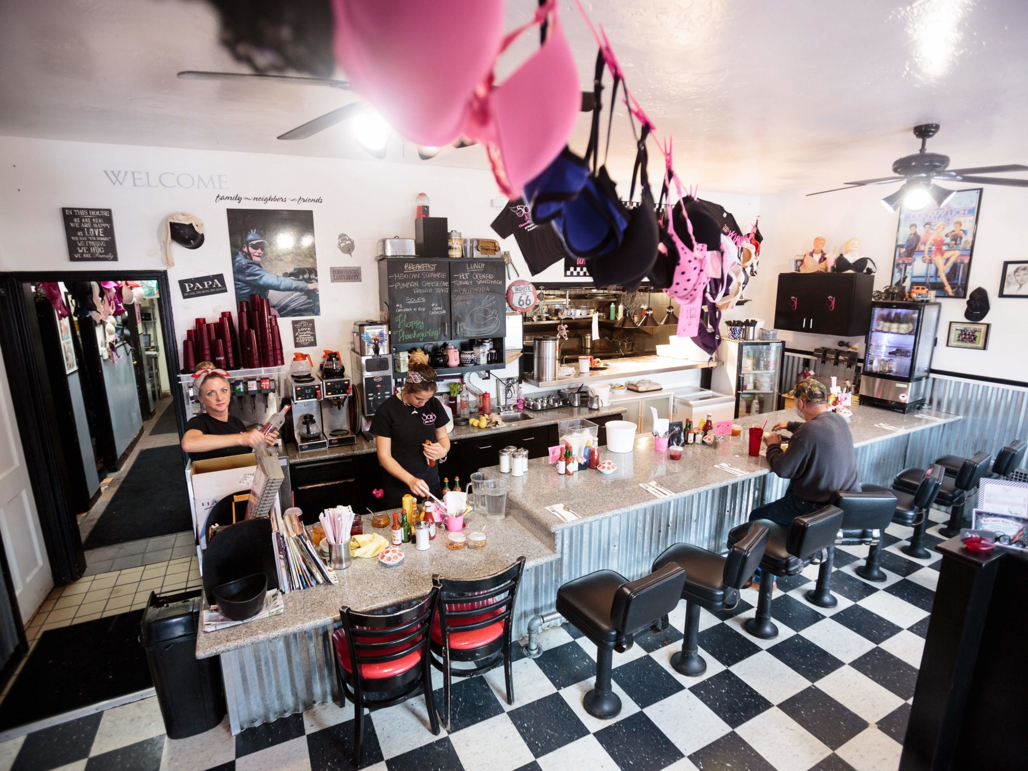 The retro Sax's Joint in Petaluma.