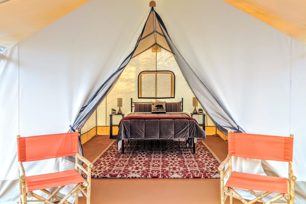 Just steps from the Russian River, there are 30 safari-style canvas tents to choose from at Wildhaven Sonoma in Healdsburg. (Wildhaven Sonoma)