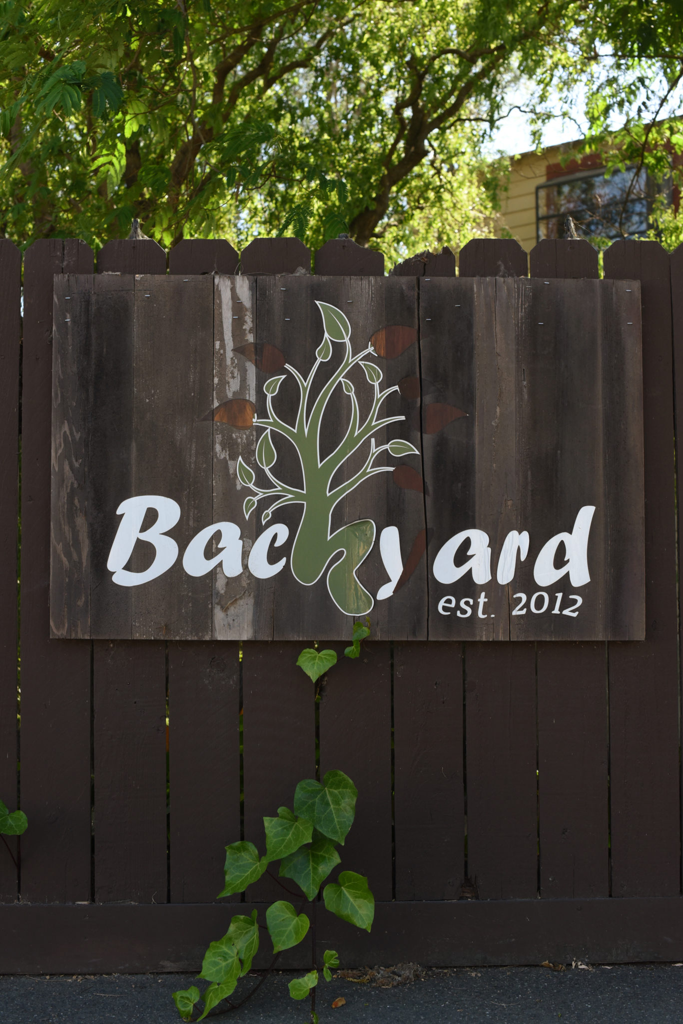 The familiar sign of Daniel Kedan and Marianna Gardenhire’s Backyard restaurant which is permanently closing June 6 after making it through the pandemic in Forestville, Calif. on Tuesday, May 18, 2021. (Photo: Erik Castro/for The Press Democrat)