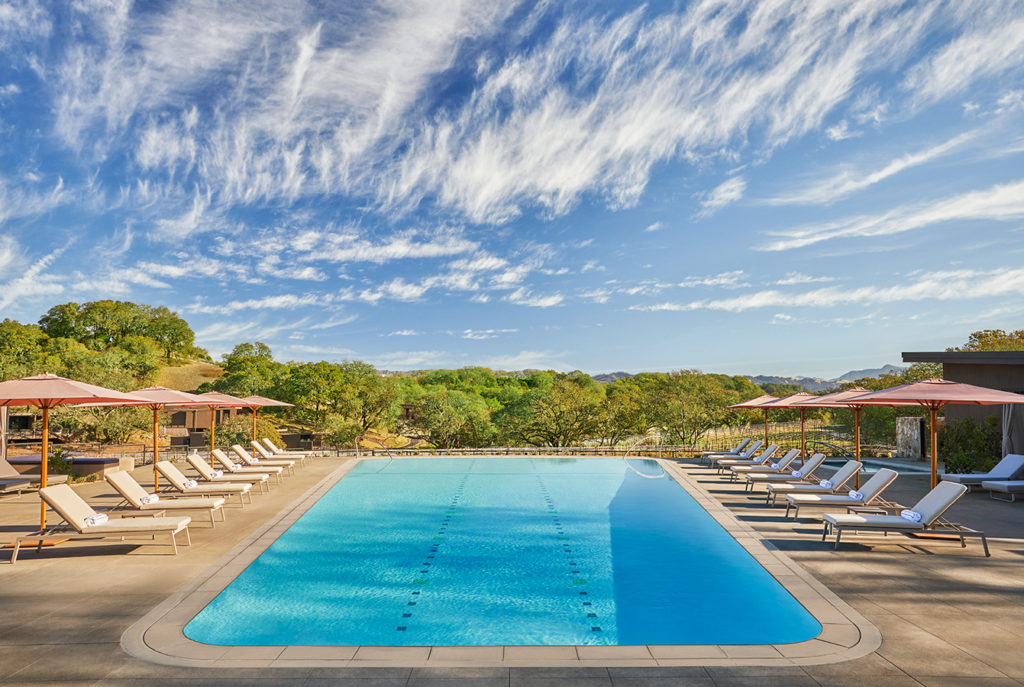 The pool area at Montage Healdsburg. (Christian Horan Photography/Montage Healdsburg)