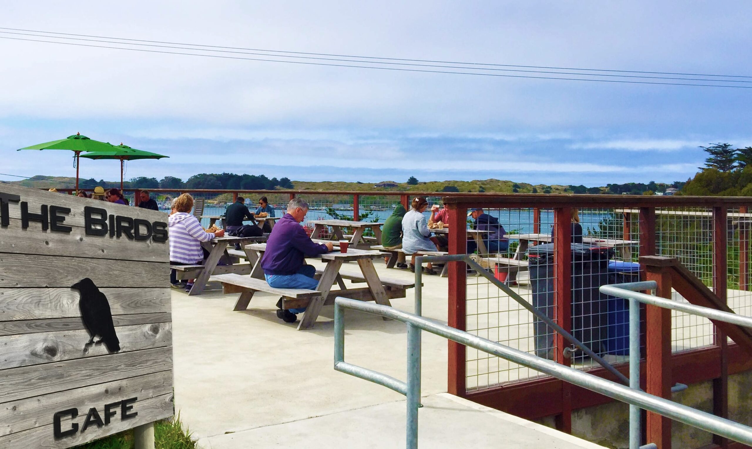 Dining with a view at The Birds Cafe at Bodega Bay. (Heather Irwin / The Press Democrat)