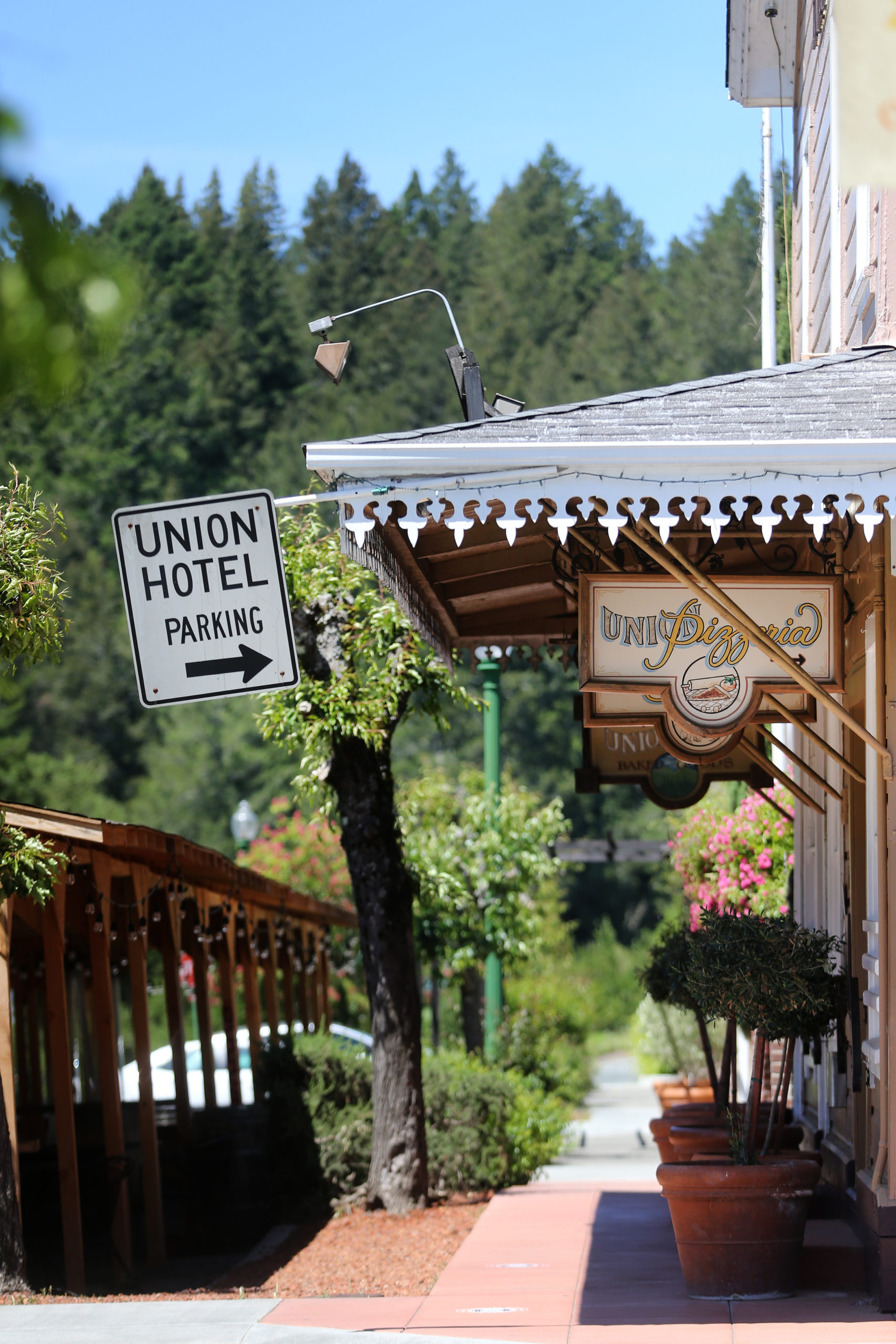 The Union Hotel in Occidental, Calif., on Thursday, May 13, 2021. (Beth Schlanker/Sonoma Magazine)