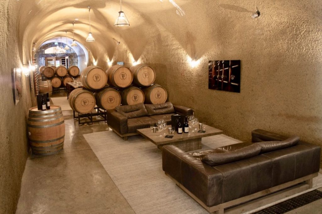 Wine cave tasting room at Thomas George Estates in Healdsburg. (Thomas George Estates)