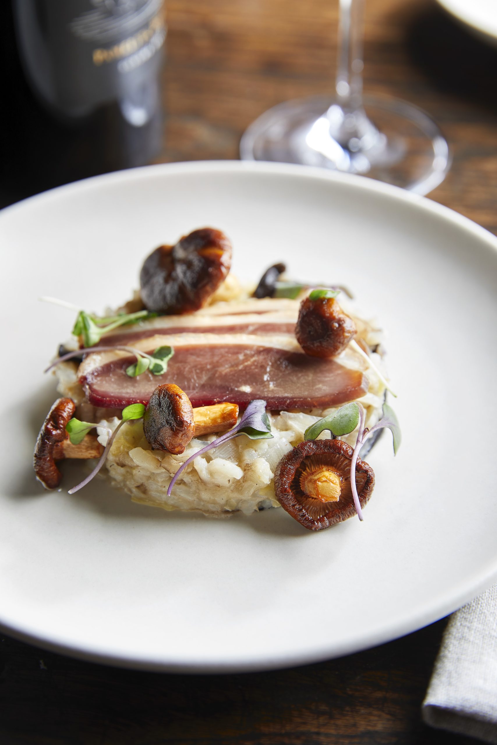 Duck breast served at Hamel Family Wines in Sonoma. (John Bedell)