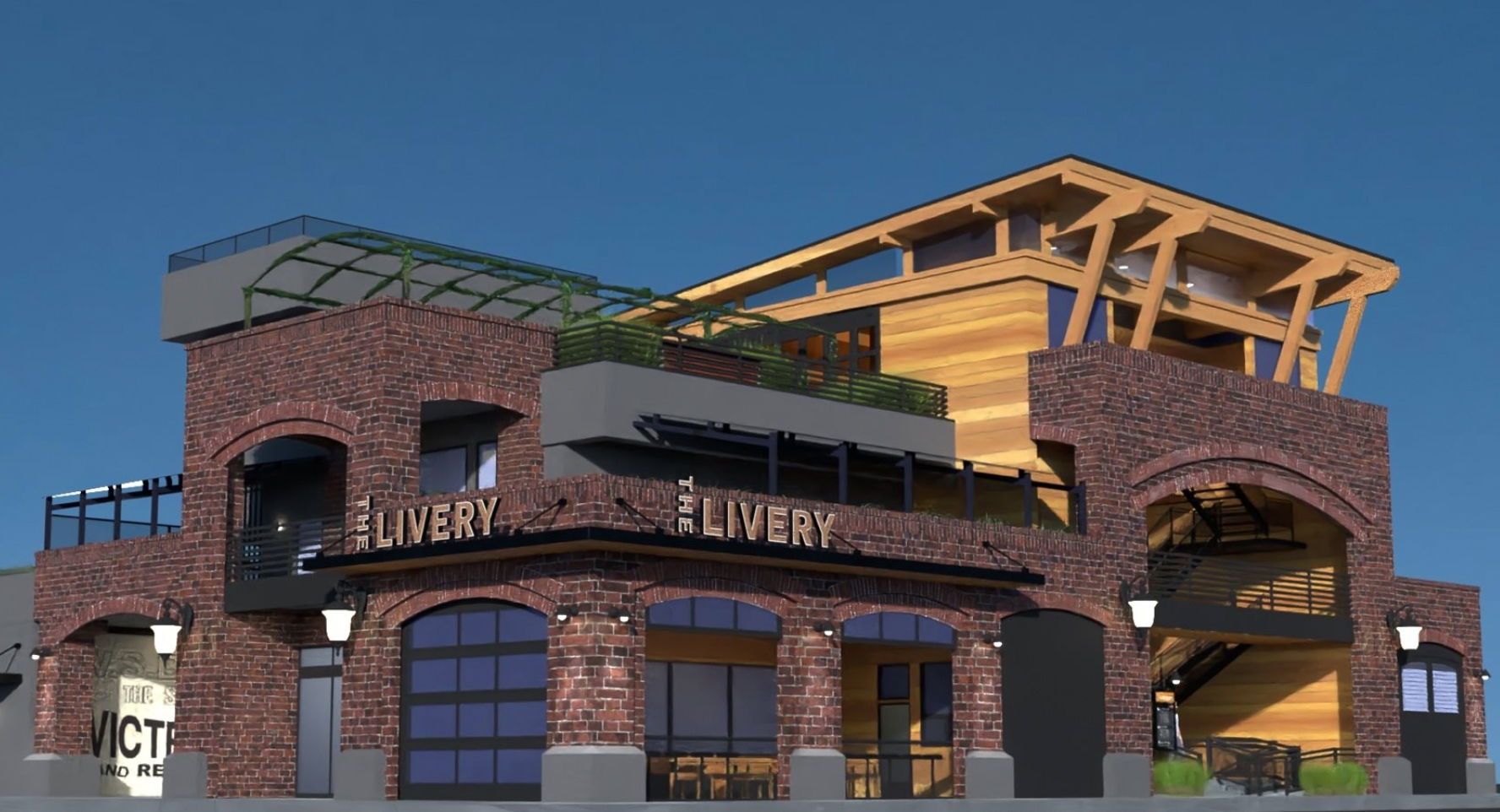 An artist rendering of The Livery on Main, taking shape in Sebastopol. (Courtesy of The Livery)